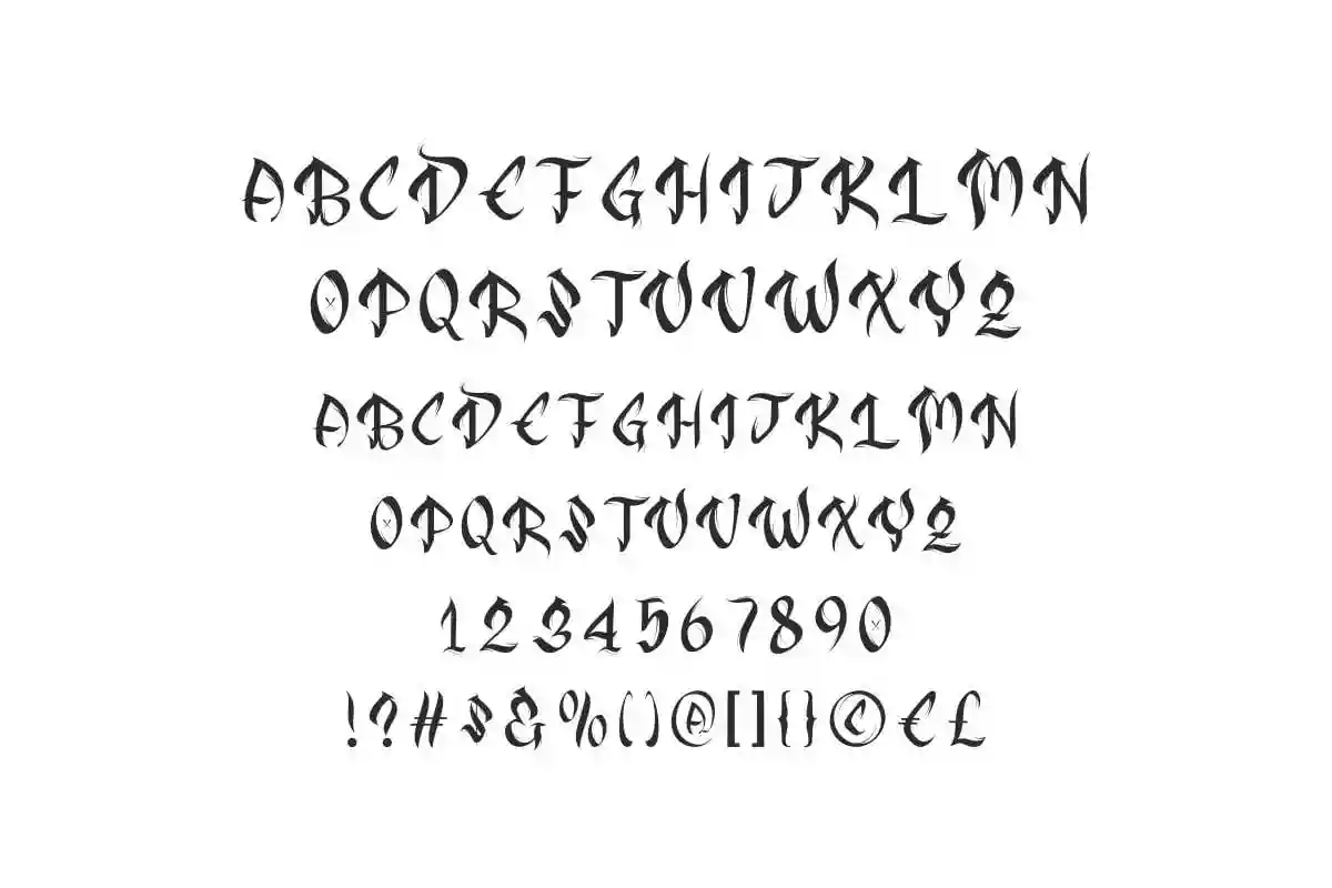 Bad Rocker display Font - Image 4